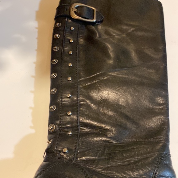 Arturo Chiang Black leather boots - Picture 3 of 8